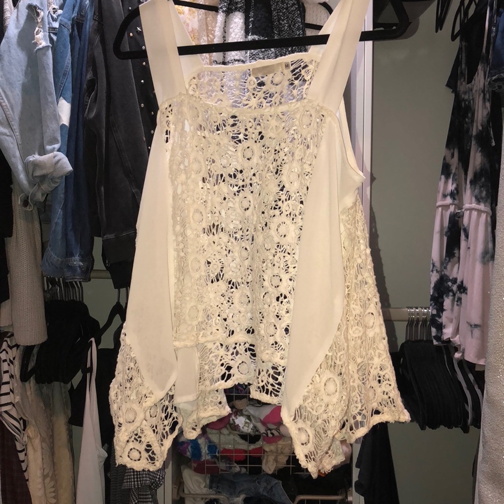 LF lace off the shoulder top